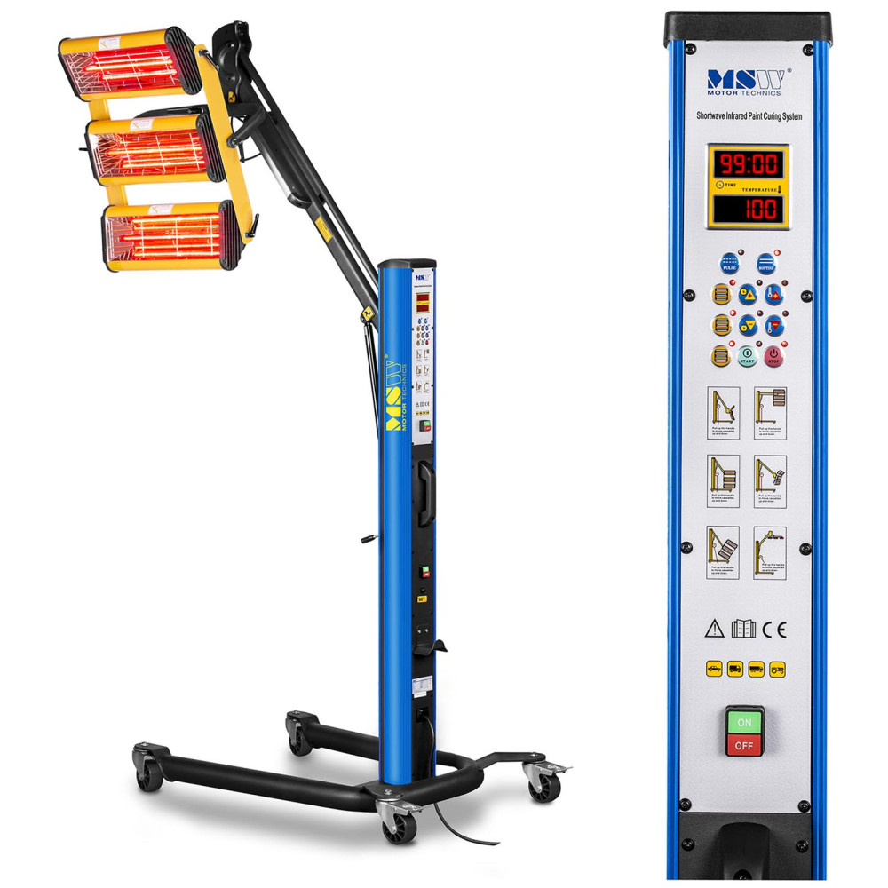 Värmesprayer infraröd färg för torkning av färger på ett stativ 3300W IR-DRYER3000.1