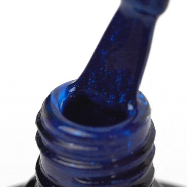 OCHO NAILS Hybrid Nagellack Blau 509 - 5 g — Detailaufnahme Oberfläche