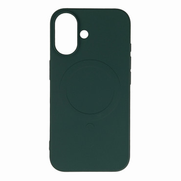 The case for the Samsung Galaxy S25 Liquid Silpol_Latn Case MagSafe - green