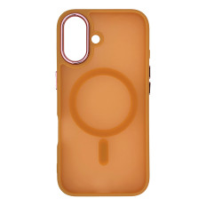 Hape Cap para Samsung Galaxy S25 Moda Case Magsafe - Laranja