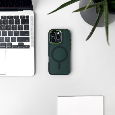 Cappellino per l'arco per Samsung Galaxy S25 Case Moda Magsafe - Verde