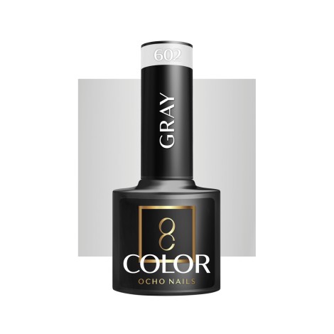 OCHO NAILS Hibrid körömlakk szürke 602 - 5 g — elölnézet