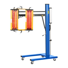 Varmevarmer. Infrarød maling for tørking maling på et stativ 2200W IR-DRYER2000.1