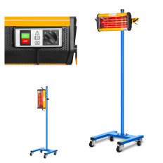 Soojuse radiaatori infrapunalakk Tripodi 1100W IR-Dryer1000 kuivatamiseks