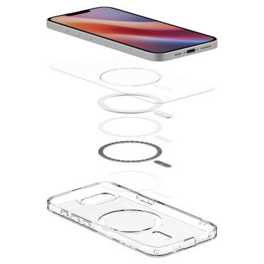 Fall på iPhone 16e Ultra Hybrid Magsafe - transparent