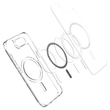 Fall på iPhone 16e Ultra Hybrid Magsafe - transparent