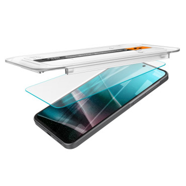 Herdet glass med en monteringsramme på Samsung Galaxy A36 5G gjennomsiktig - 2 stk.