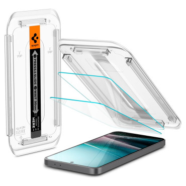 Herdet glass med en monteringsramme på Samsung Galaxy A36 5G gjennomsiktig - 2 stk.
