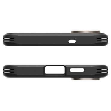 Caso de caso no Samsung Galaxy S25 Edge Armor Rough Magsafe - Cinza-Preto