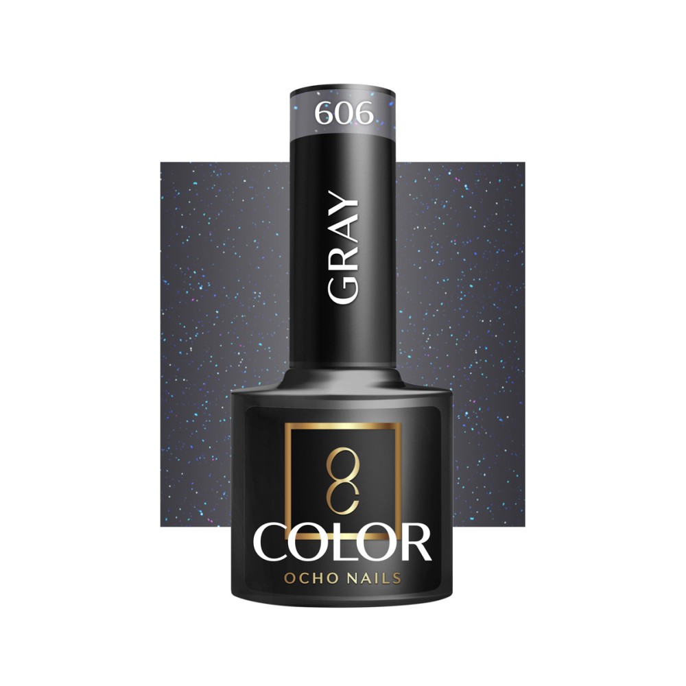 OCHO NAILS Vernis à Ongles Hybride gris 606 - 5 g — vue de face
