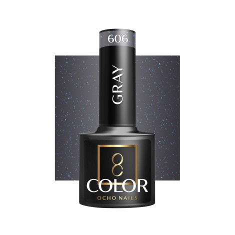 Esmalte híbrido OCHO NAILS gris 606 - 5 g — vista frontal