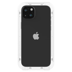 Herdet glass for iPhone 15 pluss glas.tr ez passer FC - svart