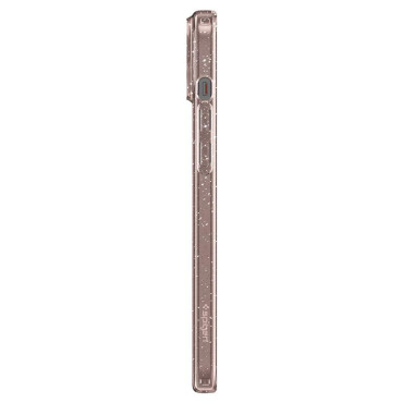 Primer na iPhone 15 in tekočega kristala Glitter - Pink Transparent