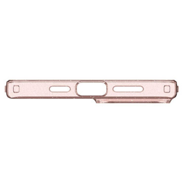 Primer na iPhone 15 in tekočega kristala Glitter - Pink Transparent