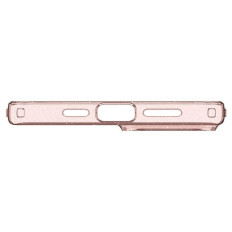 Fallfall på iPhone 15 plus flytande kristallglitter - rosa transparent
