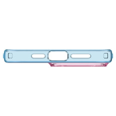 Primer na iPhone 15 Pro tekoči kristal - roza modra