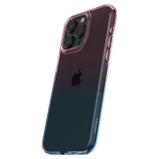 Saksett på iPhone 15 Pro Liquid Crystal - Rosa Blå
