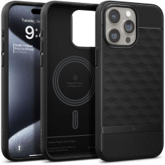 Fallfall på iPhone 15 Pro Caseology Parallax Mag med Magsafe - Svart matta