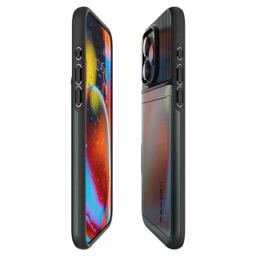 Caso Case no iPhone 15 Pro Max Armadura Slim CS - Verde Escuro