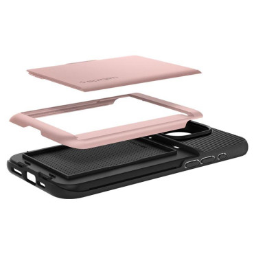 Caso de caso no iPhone 15 pro Armadura Slim CS - Rosa