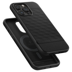 Fallfall på iPhone 15 Pro Caseology Parallax Mag med Magsafe - Svart matta