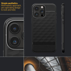 Fallfall på iPhone 15 Pro Caseology Parallax Mag med Magsafe - Svart matta
