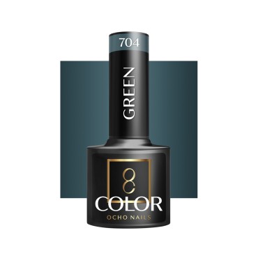 Esmalte Híbrido OCHO NAILS Verde 704 - 5 g — vista frontal