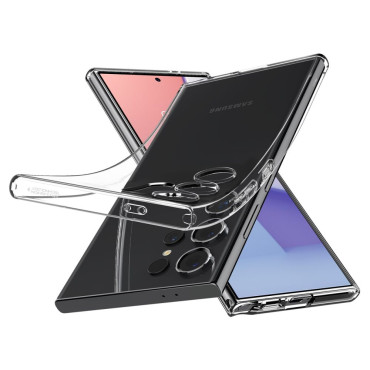 Zaščitni primer za Samsung Galaxy S24 Ultra tekočega kristala - Transparent
