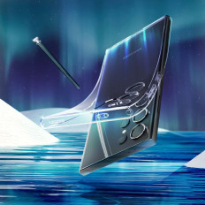 Zaščitni primer za Samsung Galaxy S24 Ultra tekočega kristala - Transparent
