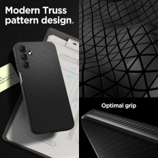 The case for the Samsung Galaxy A15 4G / 5G Liquid Air is black matte