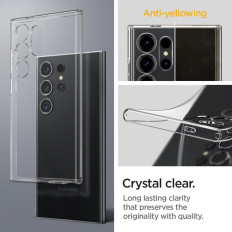 Zaščitni primer za Samsung Galaxy S24 Ultra tekočega kristala - Transparent