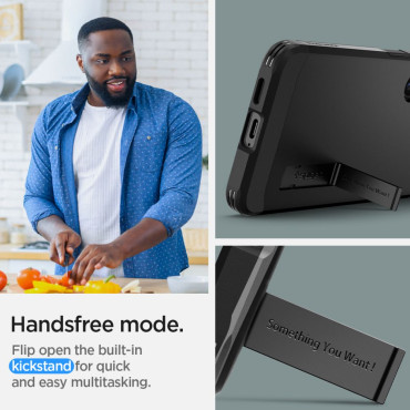 CASE CASE ON SAMSUNG GALAXY S24 + kietas šarvai - juoda