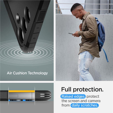 CASE CASE ON SAMSUNG GALAXY S24 + kietas šarvai - juoda