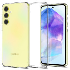 Pool juhul Samsung Galaxy A55 5G vedelkristalle - läbipaistev
