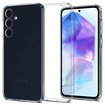 Pool Case op Samsung Galaxy A55 5G Liquid Crystal - Transparant