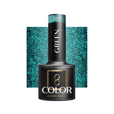 Esmalte híbrido OCHO NAILS verde 707 – 5 g — vista frontal
