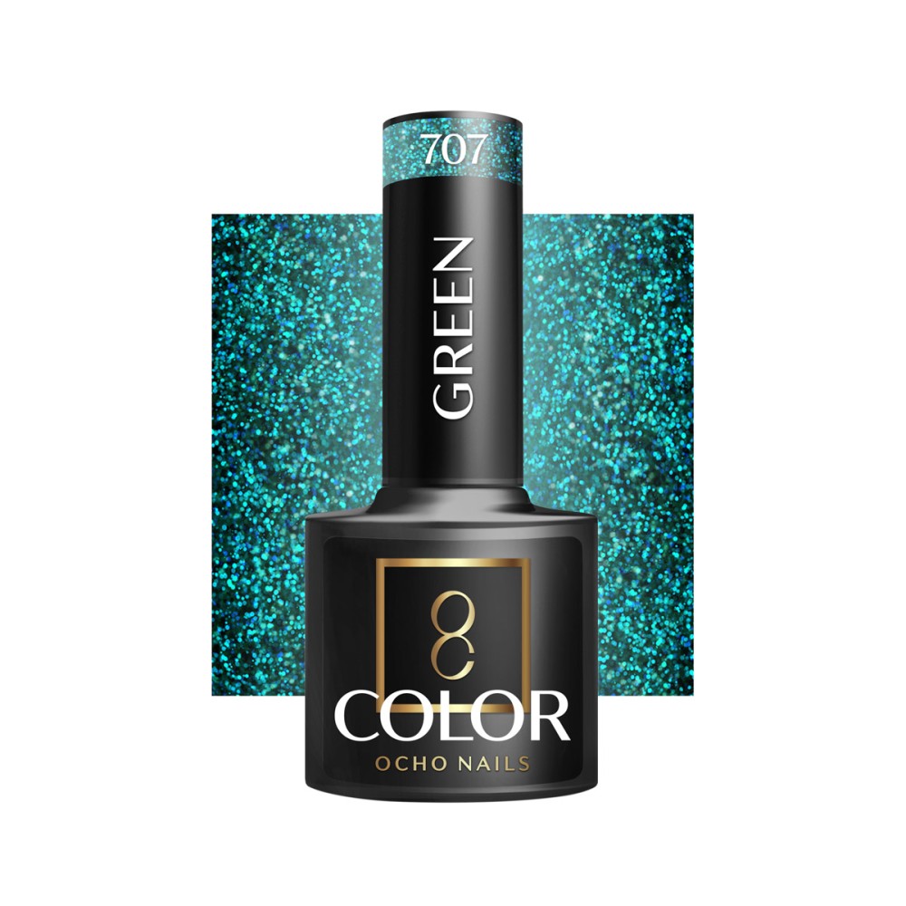 Esmalte híbrido OCHO NAILS verde 707 – 5 g — vista frontal