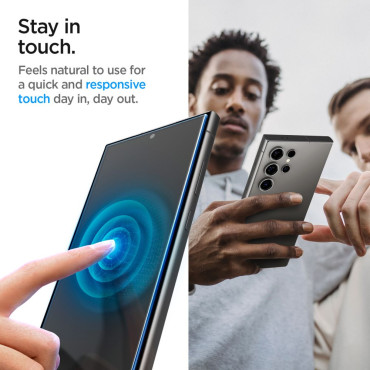 Tvrdené sklo Privatizácia na Samsung Galaxy S24 Ultra Glass.tr EZ Fit Ochrana údajov - 2 ks.