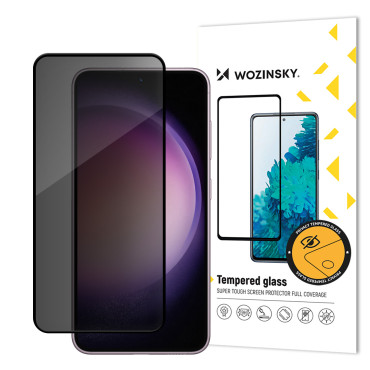 Gehard glas privatiserend op Samsung Galaxy S24 met anti-spion privacyglasfilter