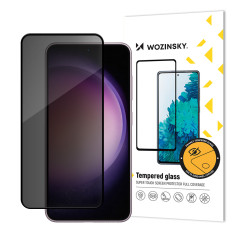 Gehard glas privatiserend op Samsung Galaxy S24 met anti-spion privacyglasfilter