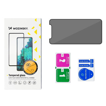 Gehard glas privatiserend op Samsung Galaxy S24 met anti-spion privacyglasfilter
