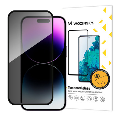 Vidrio templado para iPhone 16 Pro Max con filtro de cristal de privacidad anti-espía