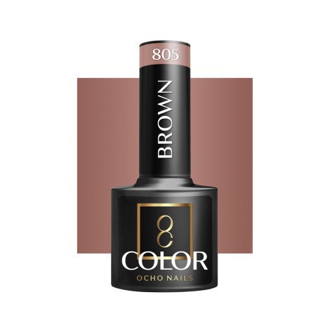 OCHO NAILS Hybridnagellack brun 805 - 5 g — framsida