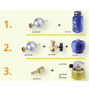 Gaslampen-Tischkühler für Gaspyramide für Gas