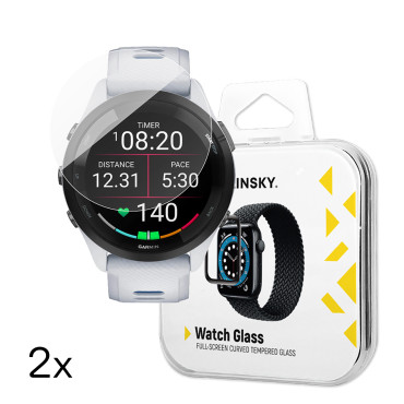 Vetro temperato Garmin Forerunner 265S 46mm Pieno colla - 2 pz.