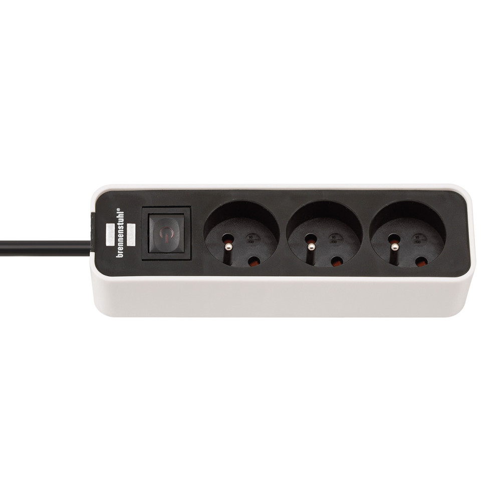 ECOLOR Power Strip 3 3M zásuvky - biela