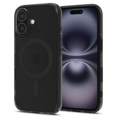 Case Case op iPhone 16e Ultra Hybrid T MagSafe - Zwart Semi-transparant