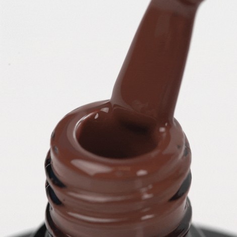 OCHO NAILS Verniz de Unhas Híbrido castanho 807 - 5 g — close-up da superfície