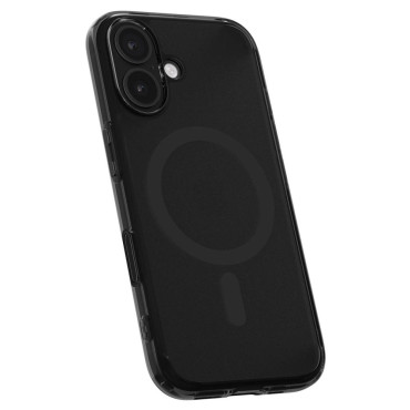 Case Case op iPhone 16e Ultra Hybrid T MagSafe - Zwart Semi-transparant