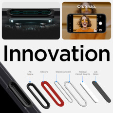 Cas de boîtier sur iPhone 16e Ultra Hybrid t Magsafe - Noir semi-transparent